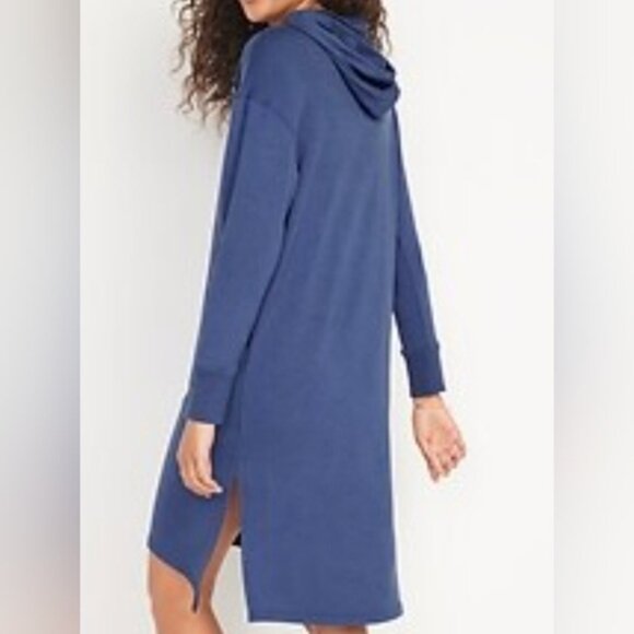 Old Navy Live In women's size Small french terry hooded mini shift dress, New - Picture 9 of 9